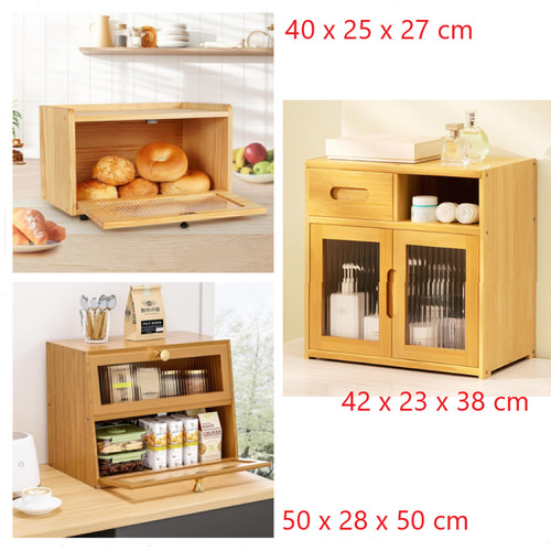 Bambus brotkasten mit - bambus,