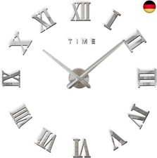  FAS1 Moderne DIY Große Wanduhr Big Armbanduhr Aufkleber 3D Spiegel Aufkleber  