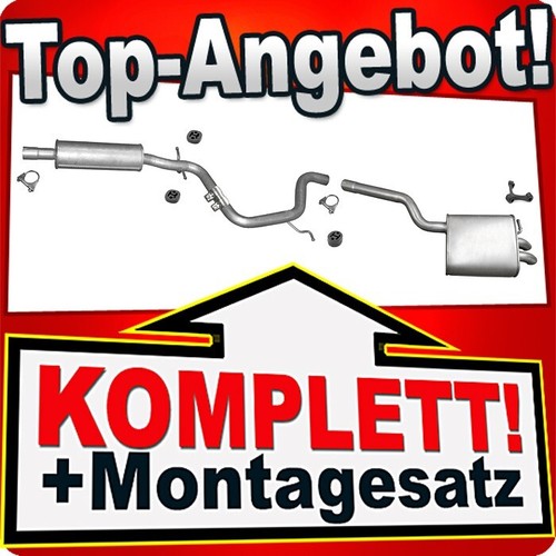 Auspuff für volkswagen jetta - für,