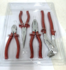 4-tlg Zangen Set Kombizange Seitenschneider Wasserrohrzange Spitzzange Zangenset