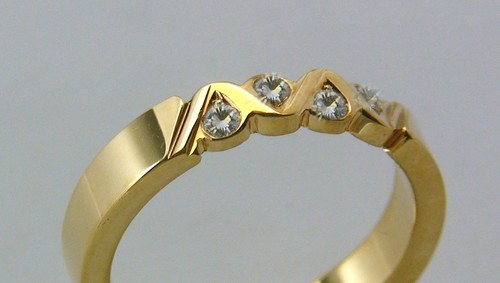 Ring diamantring goldring - ring,,