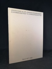 List of all Janssen etchings