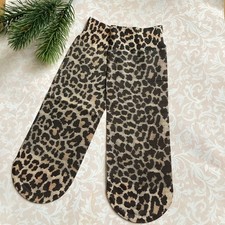 Nylon Söckchen im Leolook - Nylonsocken Unigrösse Neu (K68)