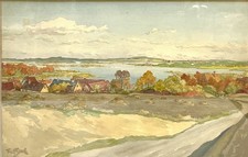 Aquarell Märkische Landschaft