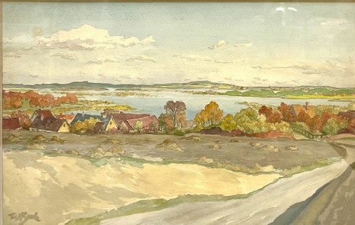 Aquarell märkische landschaft - märkische,