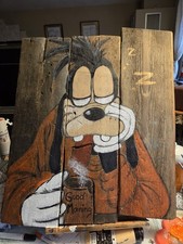 Holzbild Goofy #Good Morning#