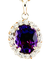 Natural purple amethyst - natural,