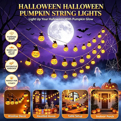 Halloween led lichterkette - lichterkette, 3d