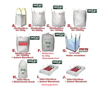 Big Bag Transportsack Asbest,Mineralwolle,Bauschutt,Rindenmulch,Holz,Sand,Kies..