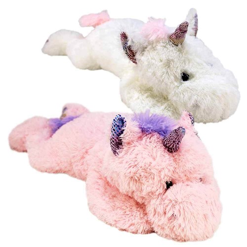 Liegendes einhorn kuscheltier - einhorn,
