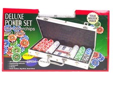 Pokerkoffer 300 Laser-Chips 300 Jetons Komplettset Poker Spiel