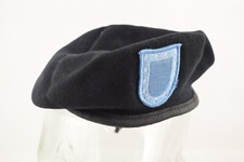 US Army Barett Size 7 blue flash 52 cm Beret schwarz Northwest Woolen Mills USA