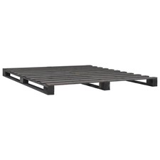 Palettenbett grau massivholz - palettenbett,