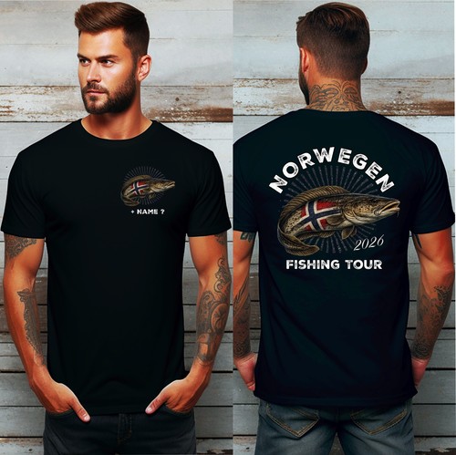 Norwegen angler shirt - norwegen, t-shirt