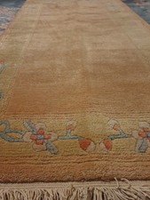 Orientteppich Handgeknüpfter Nepal Teppich Wolle 72×138cm Traditionaler Teppich 