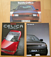 3x Prospekt Toyota Celica Cabrio Liftback TA6 1983 1986 1987   neuwertig