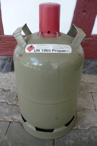 Stahl gasflasche grau - stahl,