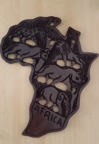Afrika kontinent wand ebenholz - wand,