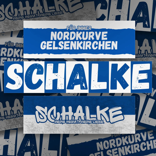300x schalke aufkleber - schalke,