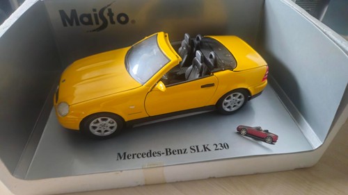 Mercedes slk 230 gelb - mercedes, 1:18