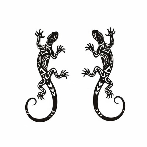 Stück metall gecko - metall,