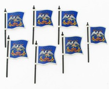 7x PLAYMOBIL Nordstaaten Fahne