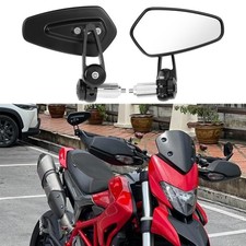 2X Motorrad Lenkerendenspiegel