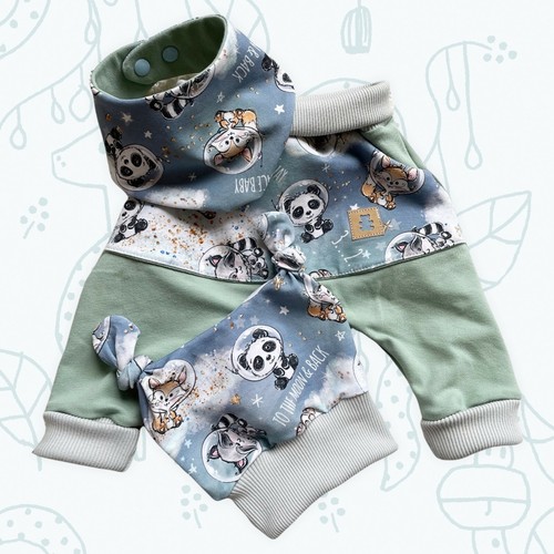 Baby set 3tlg pumphose mütze - baby,