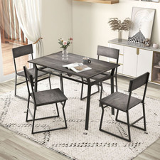 5-teiliges Esstisch Set mit 4