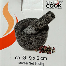 Mörser & Stößel Granit Set