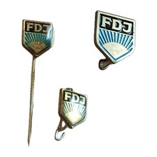 3 Abzeichen Mitgliedsabzeichen FDJ für Mitglieder des Jugendverbandes Varianten