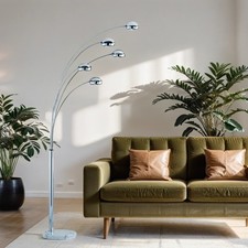 Stehlampe 5-flammig in Chrom