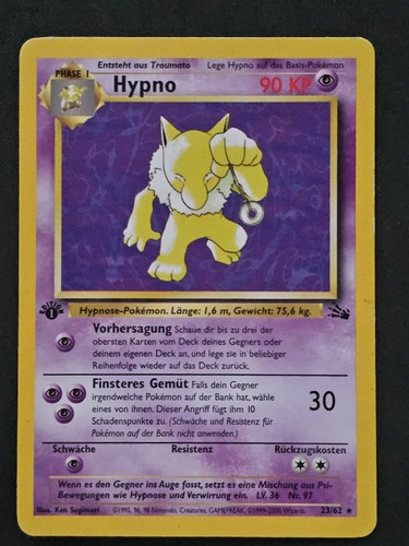 Pokémon hypno fossil - 23/62, 1