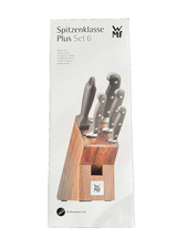WMF MESSERBLOCK BESTÜCKT SPITZENKLASSE PLUS SET 6, PERFORMANCE CUT, WAHLNUSSHOLZ