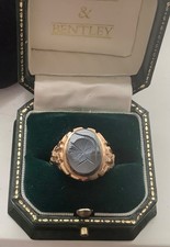 Ring schwer Herren 9 kt Gold