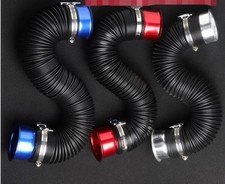 80mm Inter Dmr.  Auto Kaltluft Ansaug Flexible Induktion Rohr Schlauch Schwarz