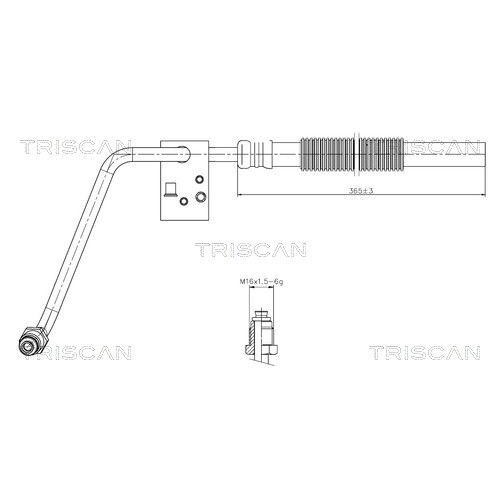 Hydraulikschlauch lenkung - 1x, hydraulikschlauch,