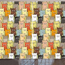 Katzen Rustikale Gardine