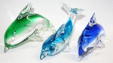 3-tlg. Glasfiguren-Set DELFINE