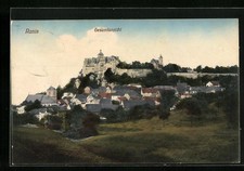 Ranis, Gesamtansicht mit dem Schloss, Ansichtskarte 1911 