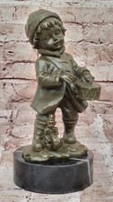 Handgefertigt Bronze Drummer