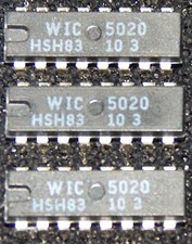 3xVintage Chip Wersi WIC 5020