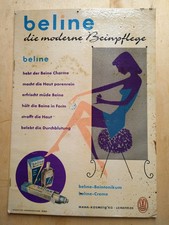 Beline MAWA Kosmetik Leinefelde Werbung Plakat Aufsteller alt 50er 60er DDR 
