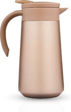 BOHORIA® Isolierkanne | Thermoskanne | Kanne für Kaffee, Tee & Wasser 800ml Gold
