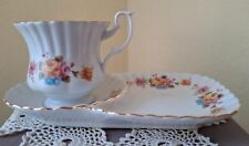 Chodziez Porzellan Tasse mit Unterteller Goldrand Golddekor Made in Poland