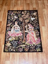 Grosser Gobelin 125 x 90 cm gestickt Handarbeit Stickerei