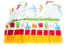 Paar Gardinen mit Tieren