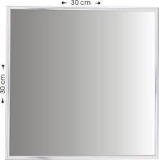 Spiegel 30x30 cm im ALU Rahmen