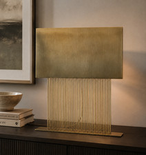 Tischleuchte Metall Gold E14