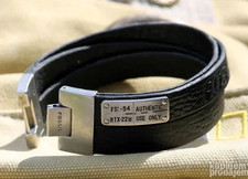 Fossil Lederarmband Herren schwarz FSL-54 RTX-228